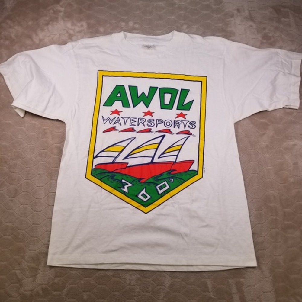 VTG Awol Watersports 360 Shirt‎ Sz Lg DS Deadstock Look